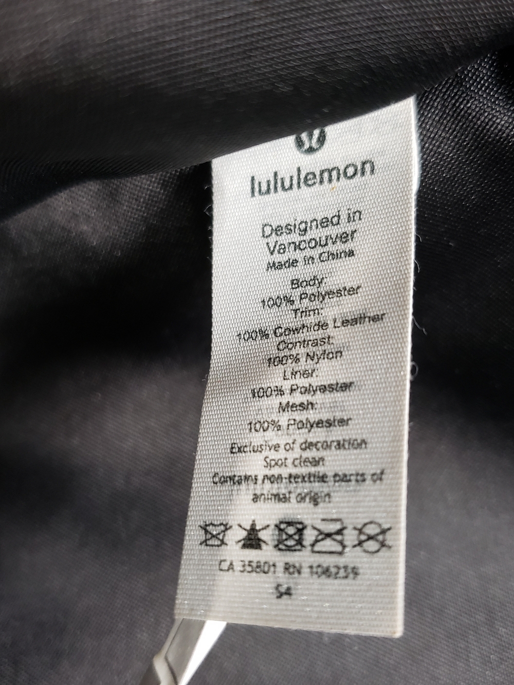 Lululemon Now And Always Tote Mini 8L Heritage Camo Jacquard Max Black Bag - Picture 7 of 12